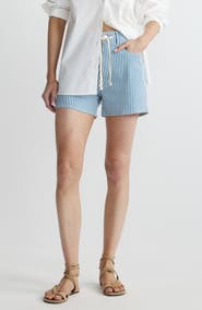 DL1961 Taylor Drawstring High Waist Relaxed Denim Shorts