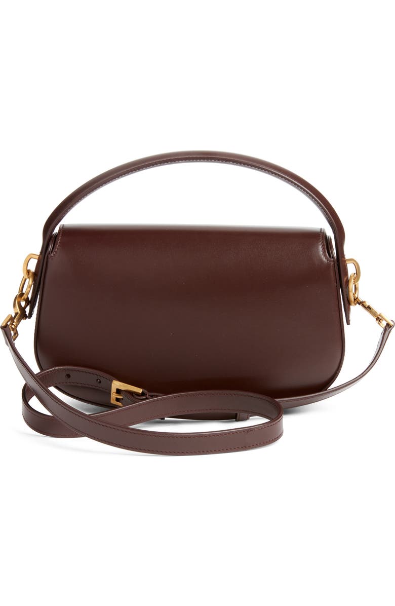Saint Laurent Voltaire Leather Crossbody Bag, Alternate, color, Raisin