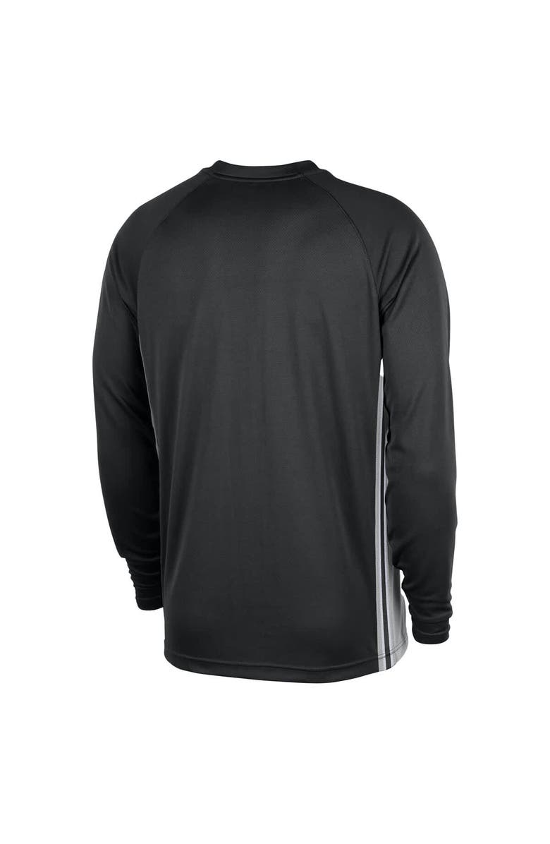 Nike Men's Nike Black San Antonio Spurs 2025/26 Authentic Pre-Game Legend Dri-FIT Long Sleeve Shooting Shirt, Alternate, color, Black