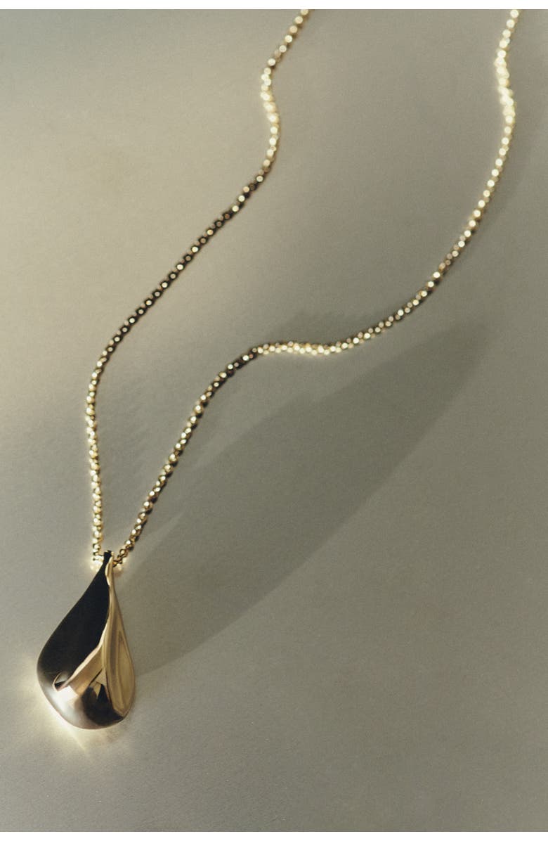 Otiumberg 14kt Gold Vermeil Fluid Pebble Necklace, Alternate, color, 