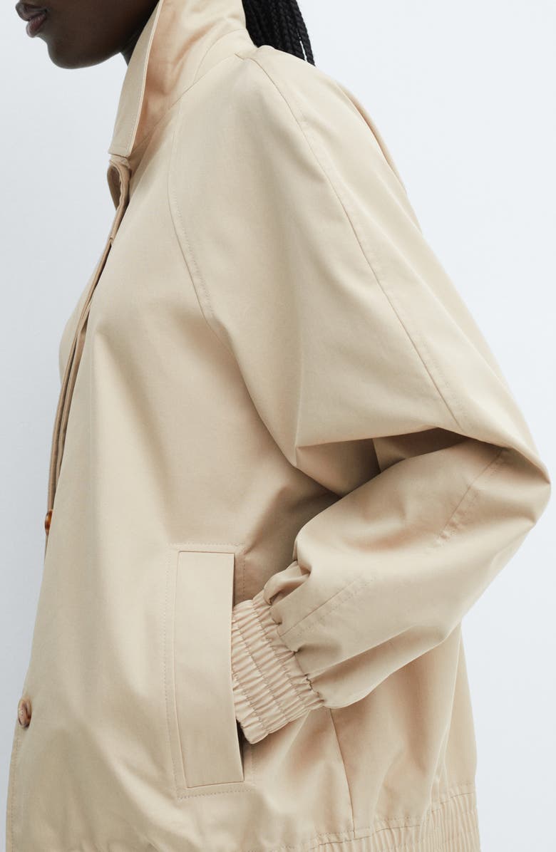 MANGO Collared Relaxed Bomber Jacket, Alternate, color,