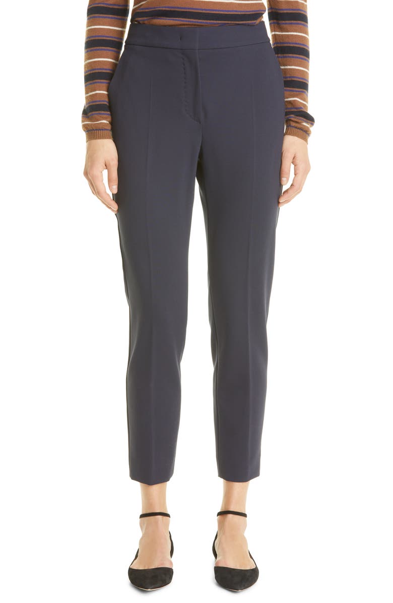 Max Mara Pegno Stretch Jersey Ankle Pants, Main, color, Ultramarine