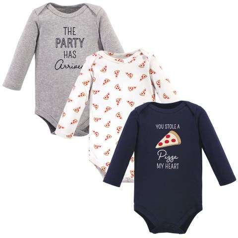 Cotton Long-Sleeve Bodysuits 3-Pack