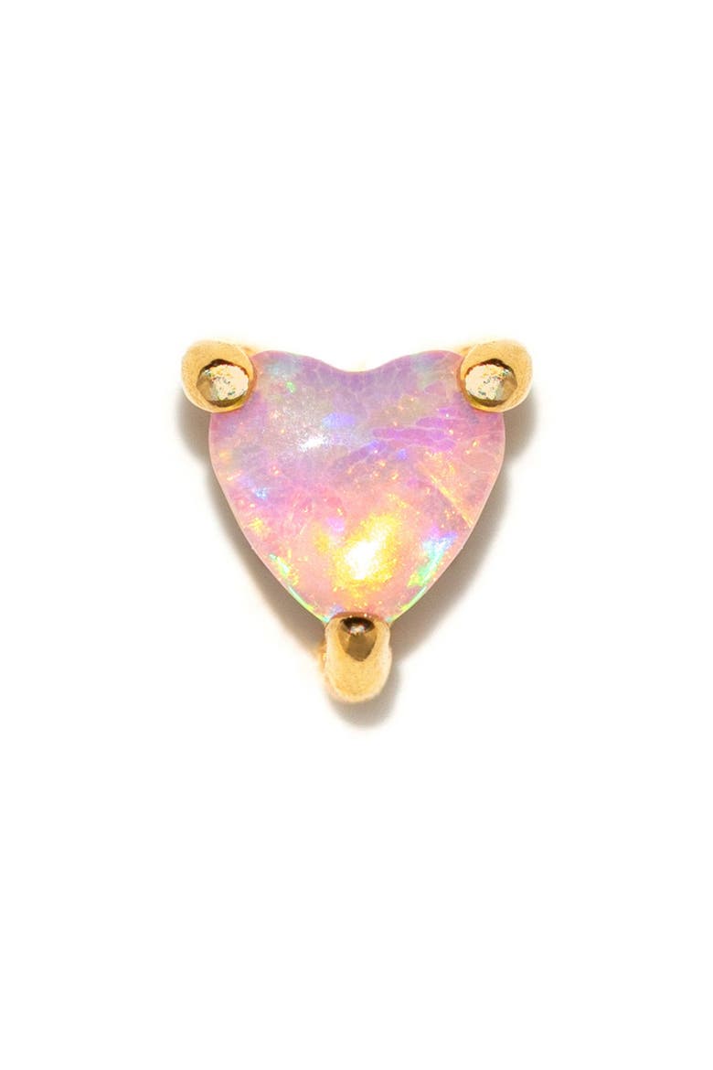 Single Flat Back Stud Earring, Main, color, GOLD