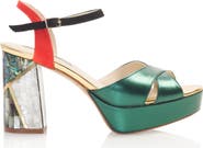 Freya Rose Kami Ankle Strap Pearl Heel Sandal