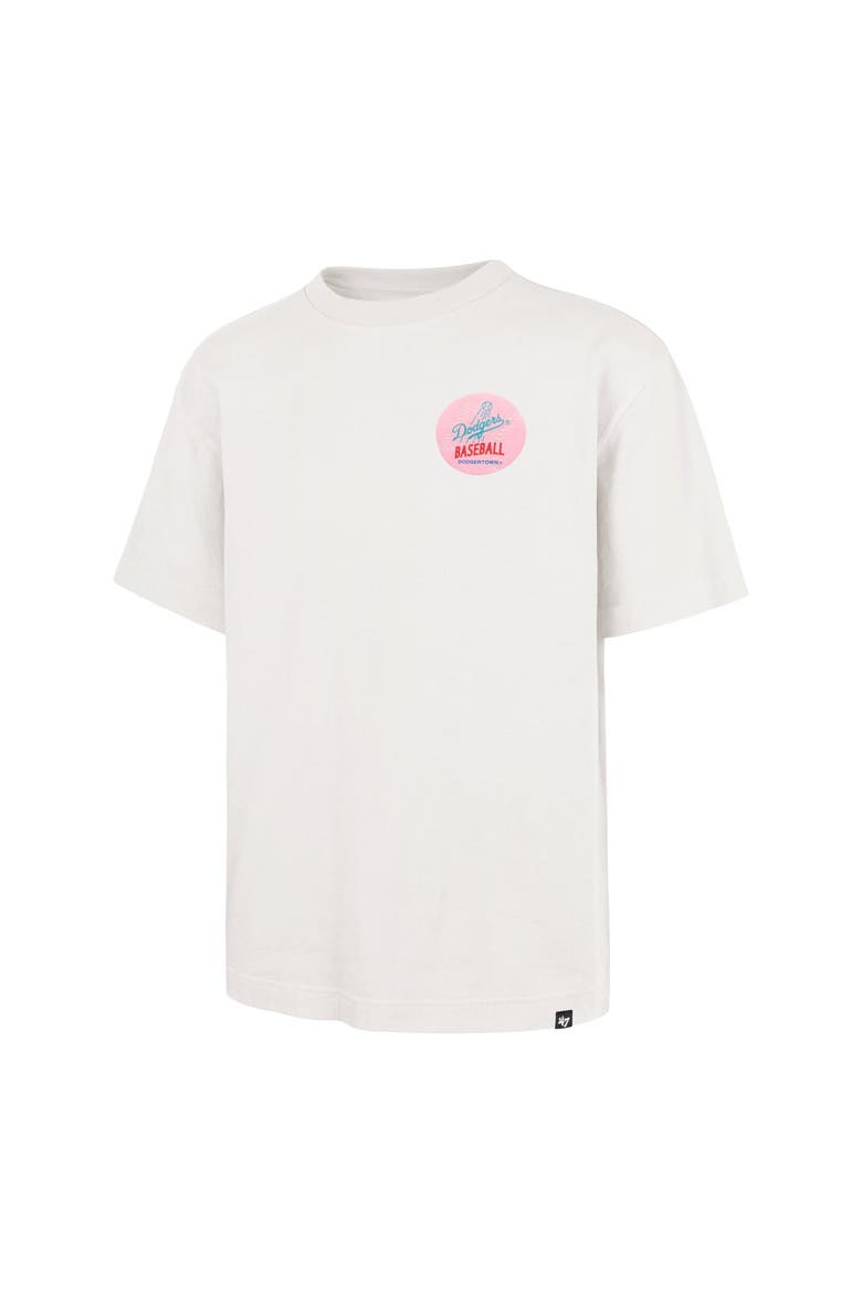 Unisex '47  Cream Los Angeles Dodgers Turnpike Chuck Foundation T-Shirt, Alternate, color, Cream
