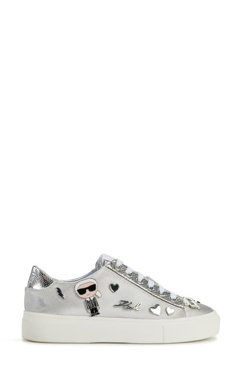 KARL LAGERFELD KARL LAGERFELD PARIS CATE PIN LOGO SNEAKER