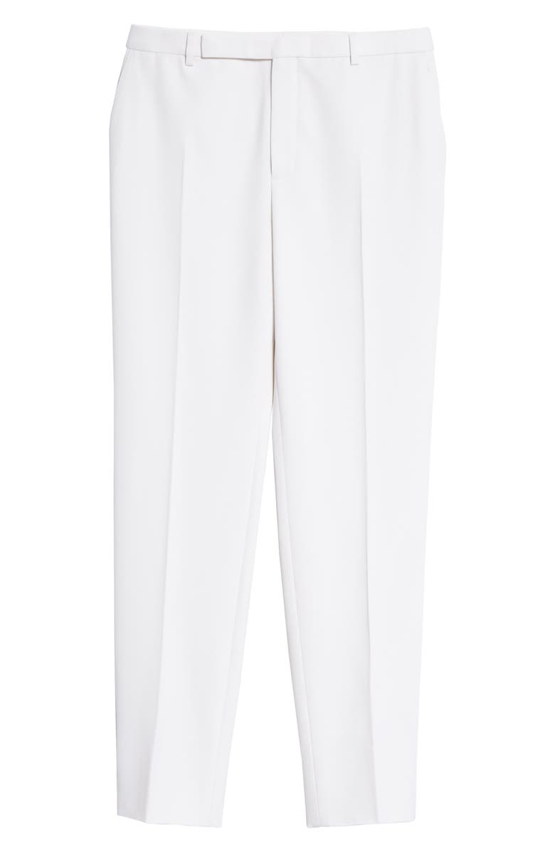 Saint Laurent White Wool Straight Leg Pants, Alternate, color, 