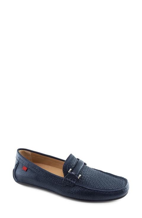 Bryant Park Leather Weave Driver Loafer