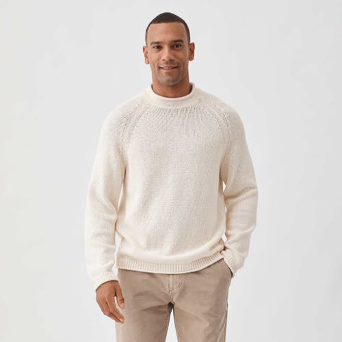 Shop Surfside Supply Co. Stu Raglan Rollneck Sweater In Jet Stream
