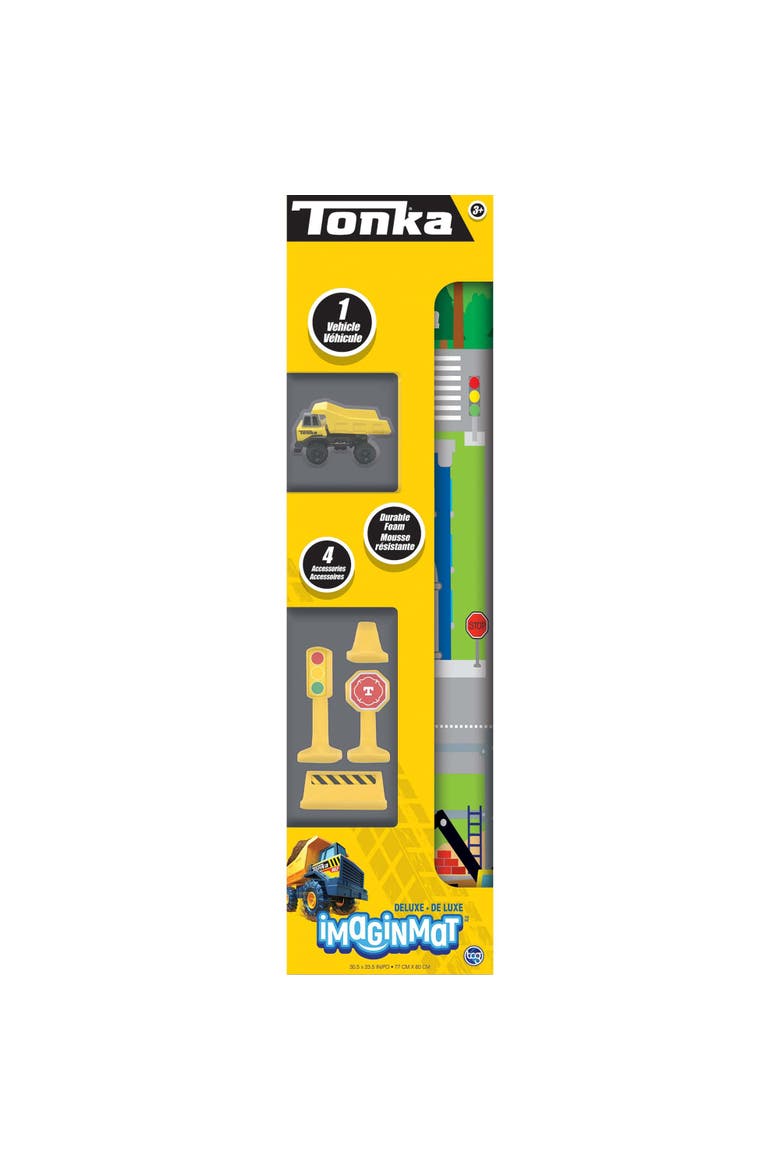 Deluxe Tonka Floor Playmat & Toy Car, Alternate, color, Multicolored