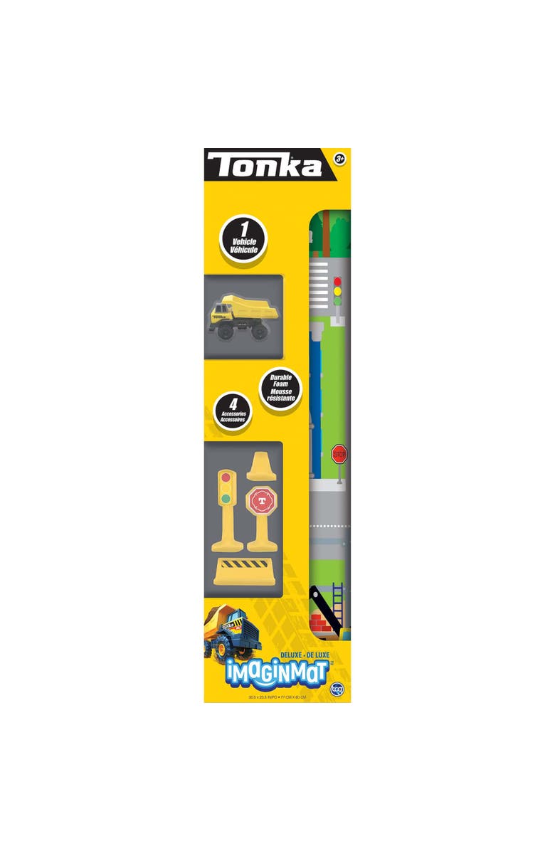 Imaginmat Deluxe Tonka Floor Playmat & Toy Car, Alternate, color, Multicolored
