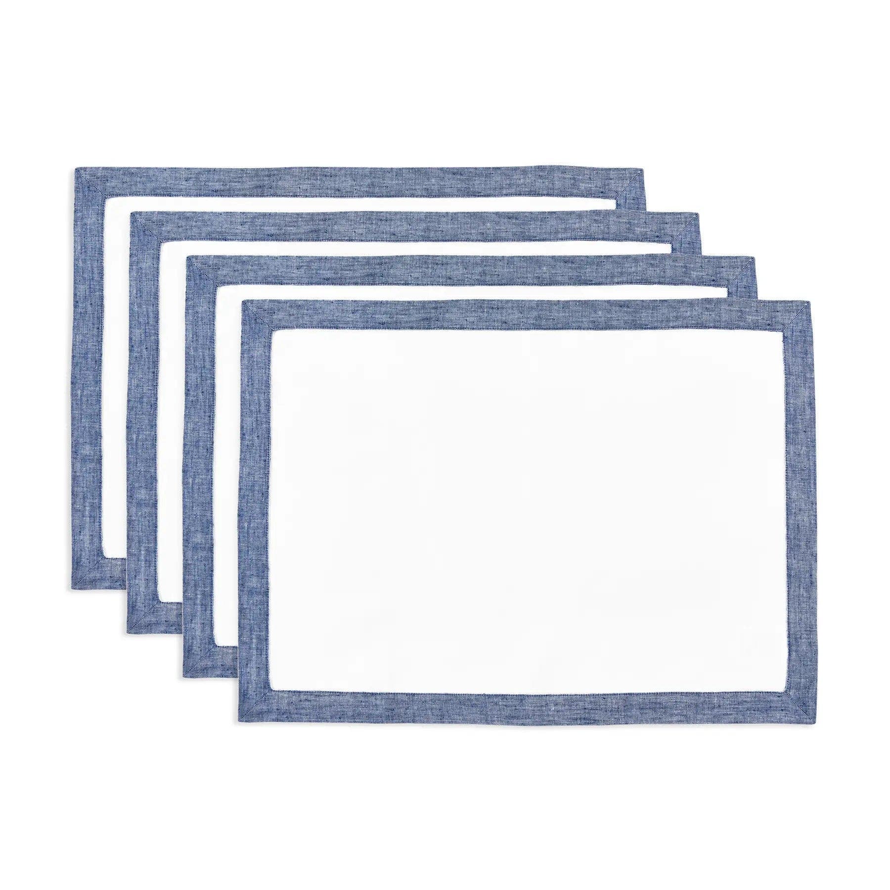 Chambray Indigo and White