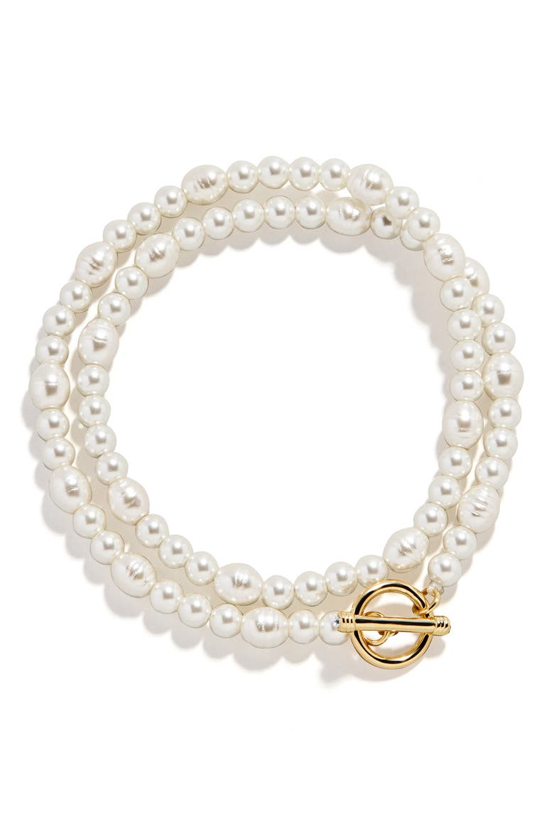 Layered Bracelet, Main, color, PEARL