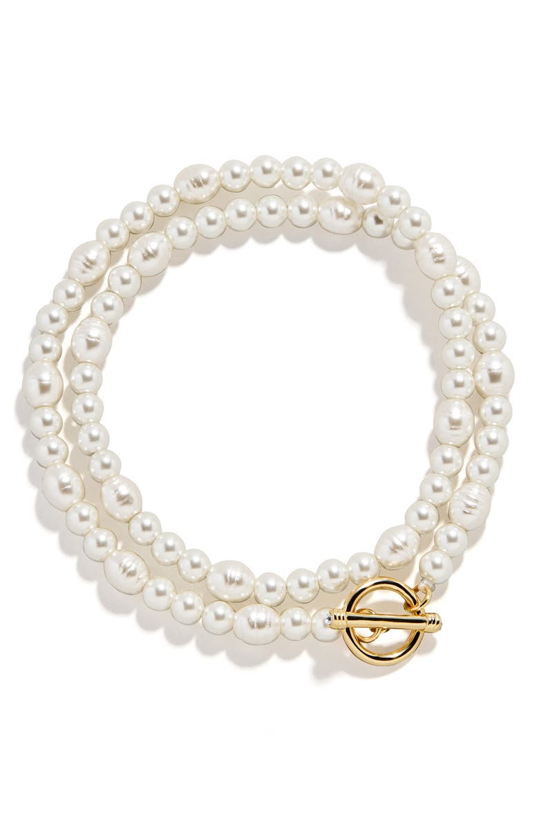 BaubleBar Layered Bracelet, Main, color, Pearl