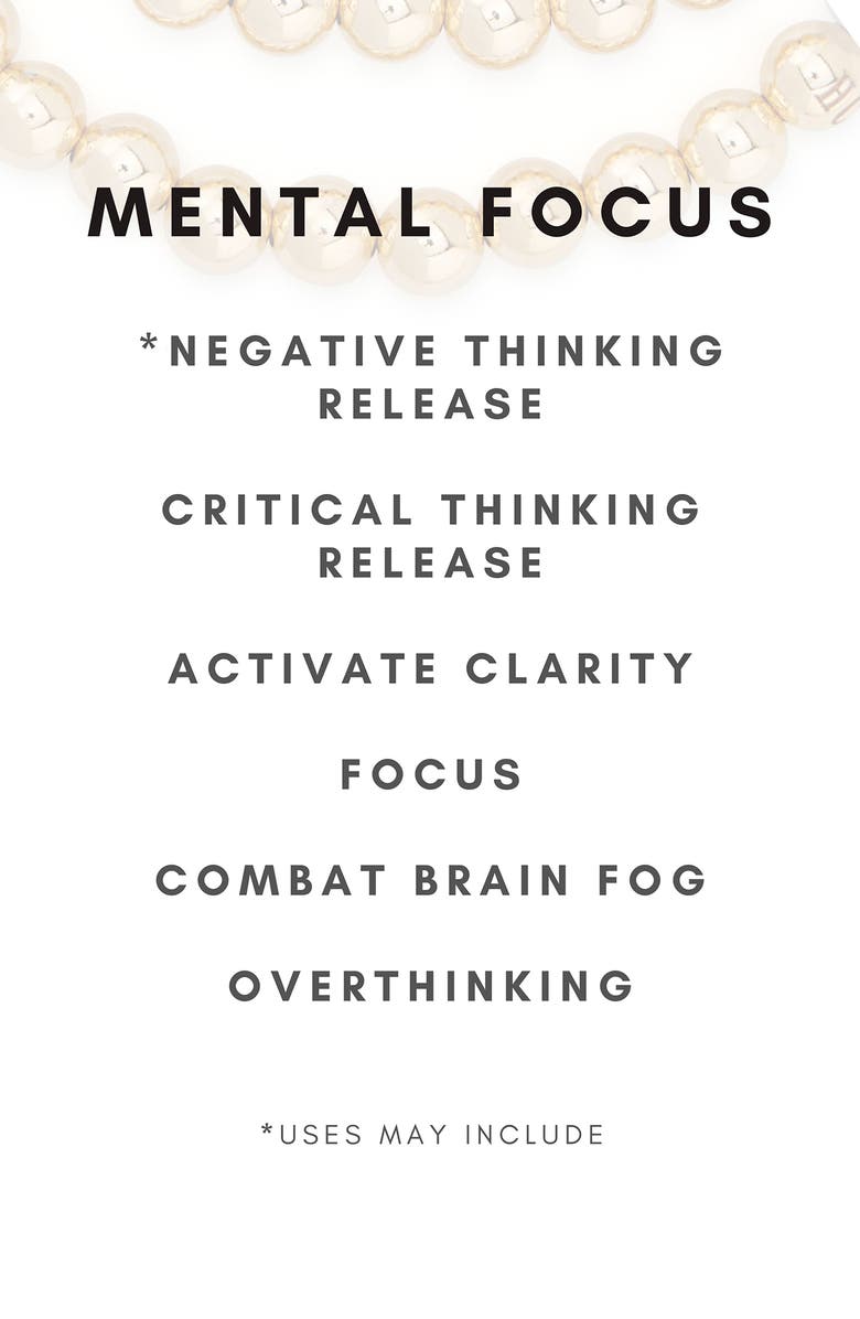 The Healer’s Collection N91 Mental Focus Set of 2 Healer's Bracelets, Alternate, color, Yellow Gold