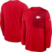 Nike Men's Nike Red Kansas City Chiefs Sideline Coach UV Performance Long Sleeve T-Shirt