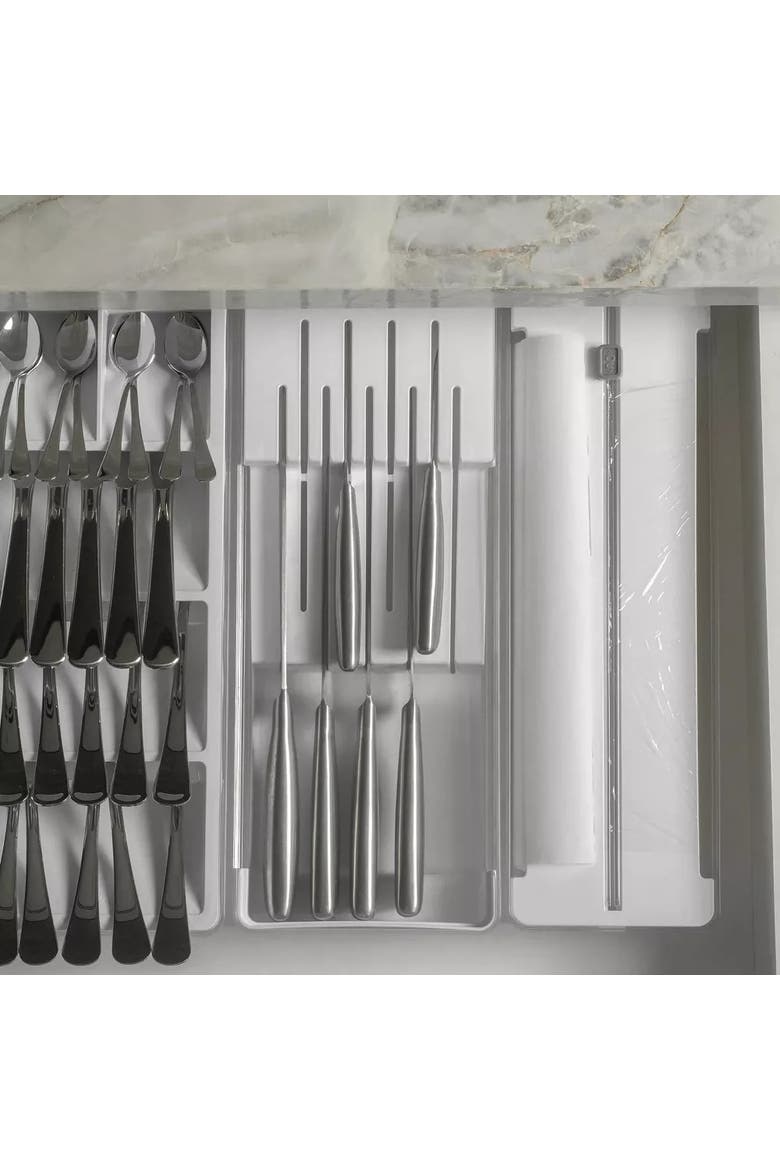 Modular Multipurpose In-Drawer Utensil Organizer Set, Alternate, color, White