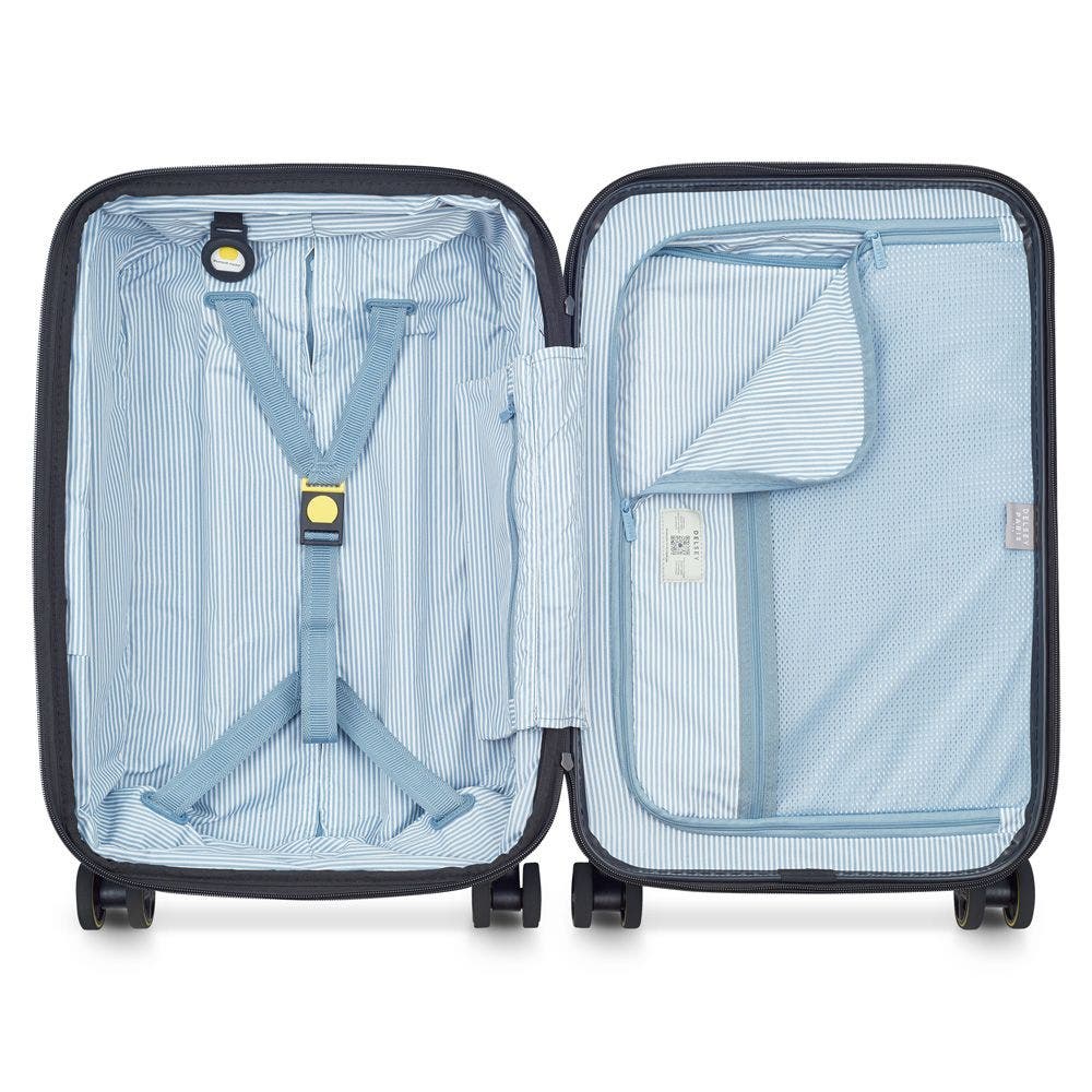 Delsey Paris Turenne 2.0 Carry-On  22-Inch Spinner Luggage with Front Pocket, Alternate, color, Black