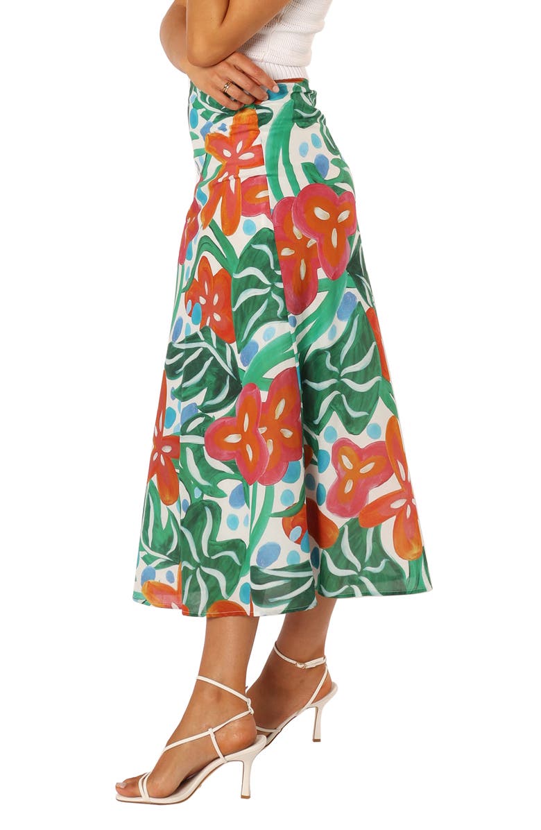 Petal & Pup Lenny Print Cotton Skirt, Alternate, color, 