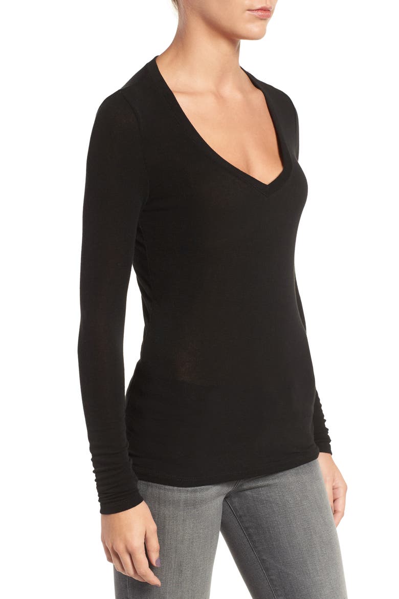 Sheer Tee, Alternate, color, BLACK