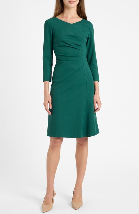 Liv Sheath Dress in Soft Stretch Crepe