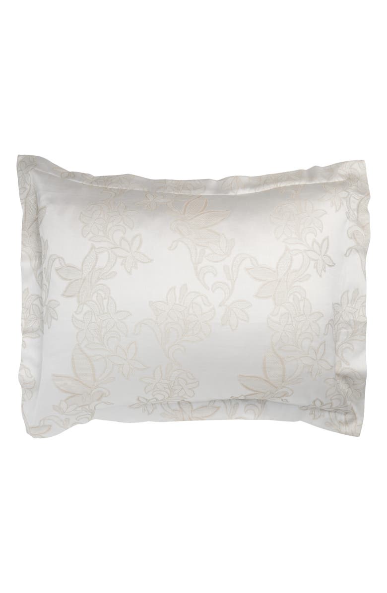 SFERRA Tivoli Cotton Sateen Pillow Sham, Main, color, Taupe