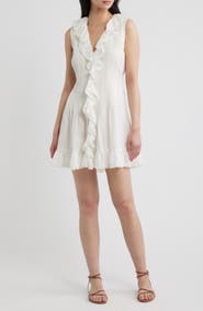 DÔEN Henrietta Ruffle Sleeveless Minidress