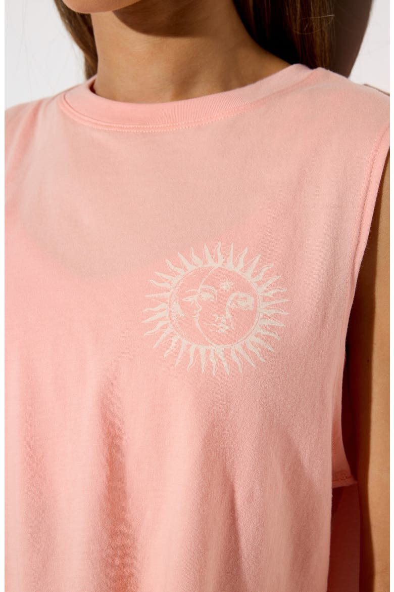 Power of Sun Spirit Graphic Cotton Crop T-Shirt, Alternate, color, FLAMINGO PINK