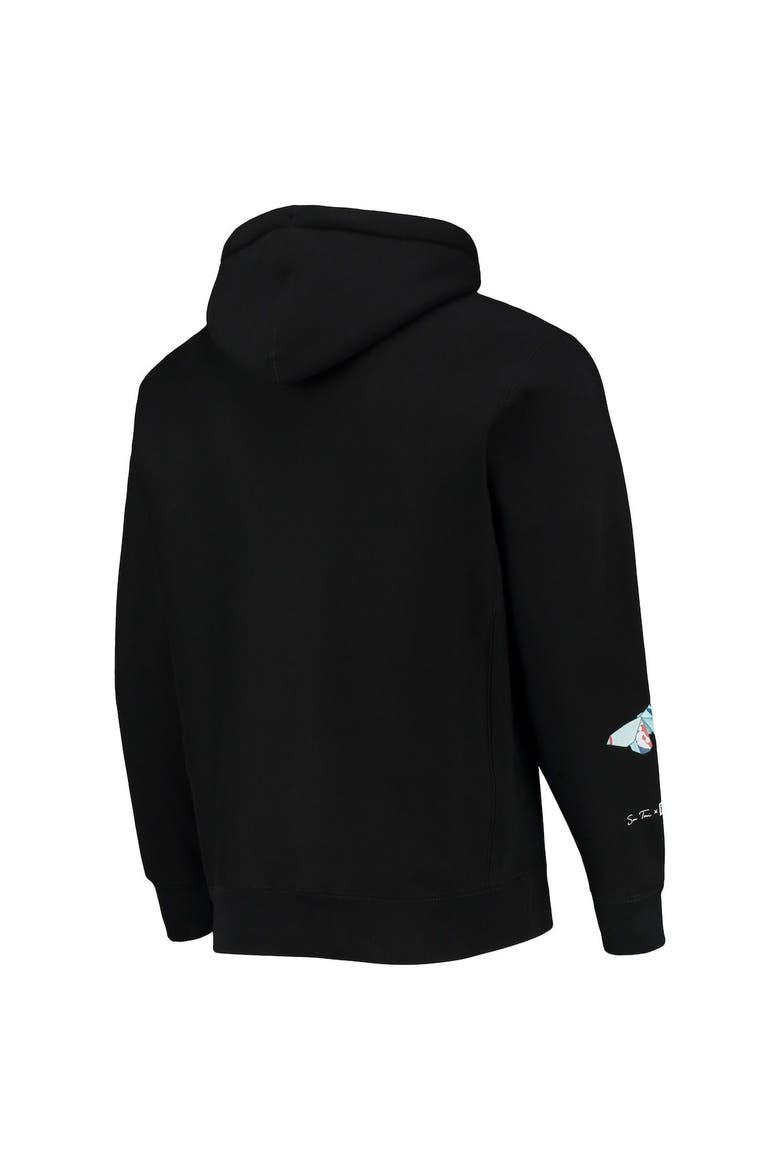 Men's Black Brooklyn Nets NBA x Sue Tsai Pullover Hoodie, Alternate, color, Black