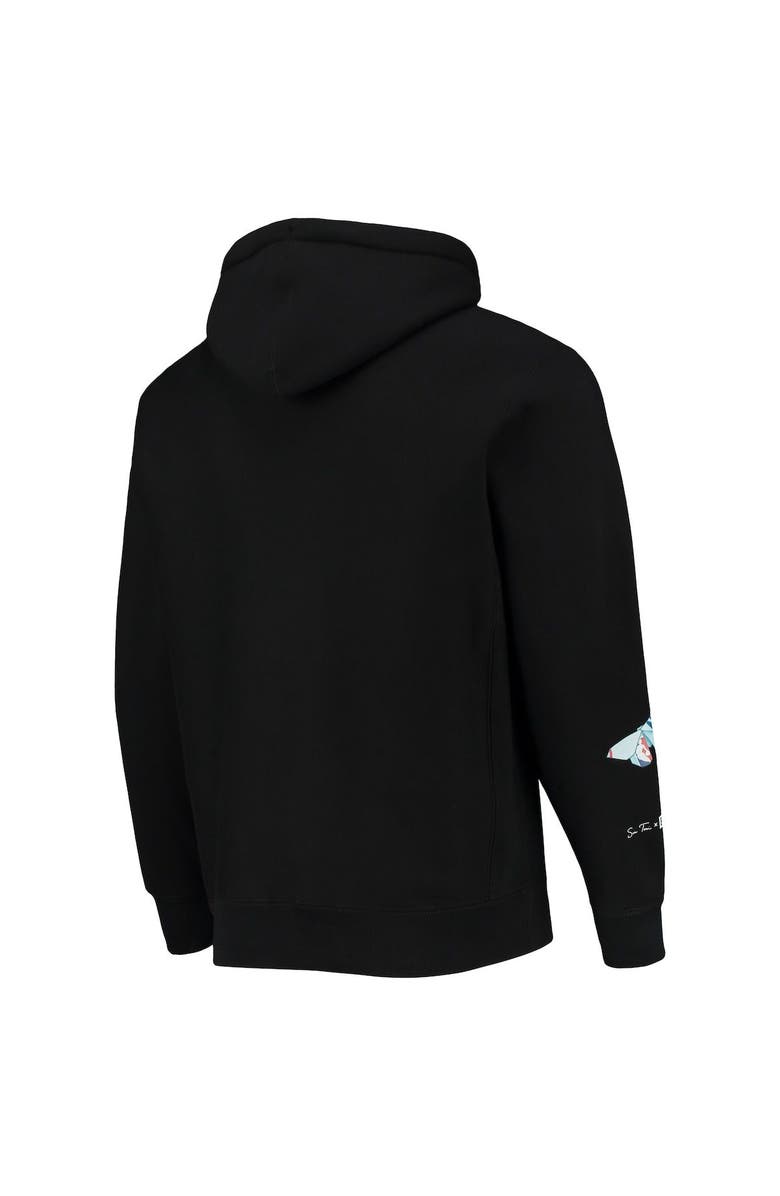 BLEACHER REPORT Men's Black Brooklyn Nets NBA x Sue Tsai Pullover Hoodie, Alternate, color, Black