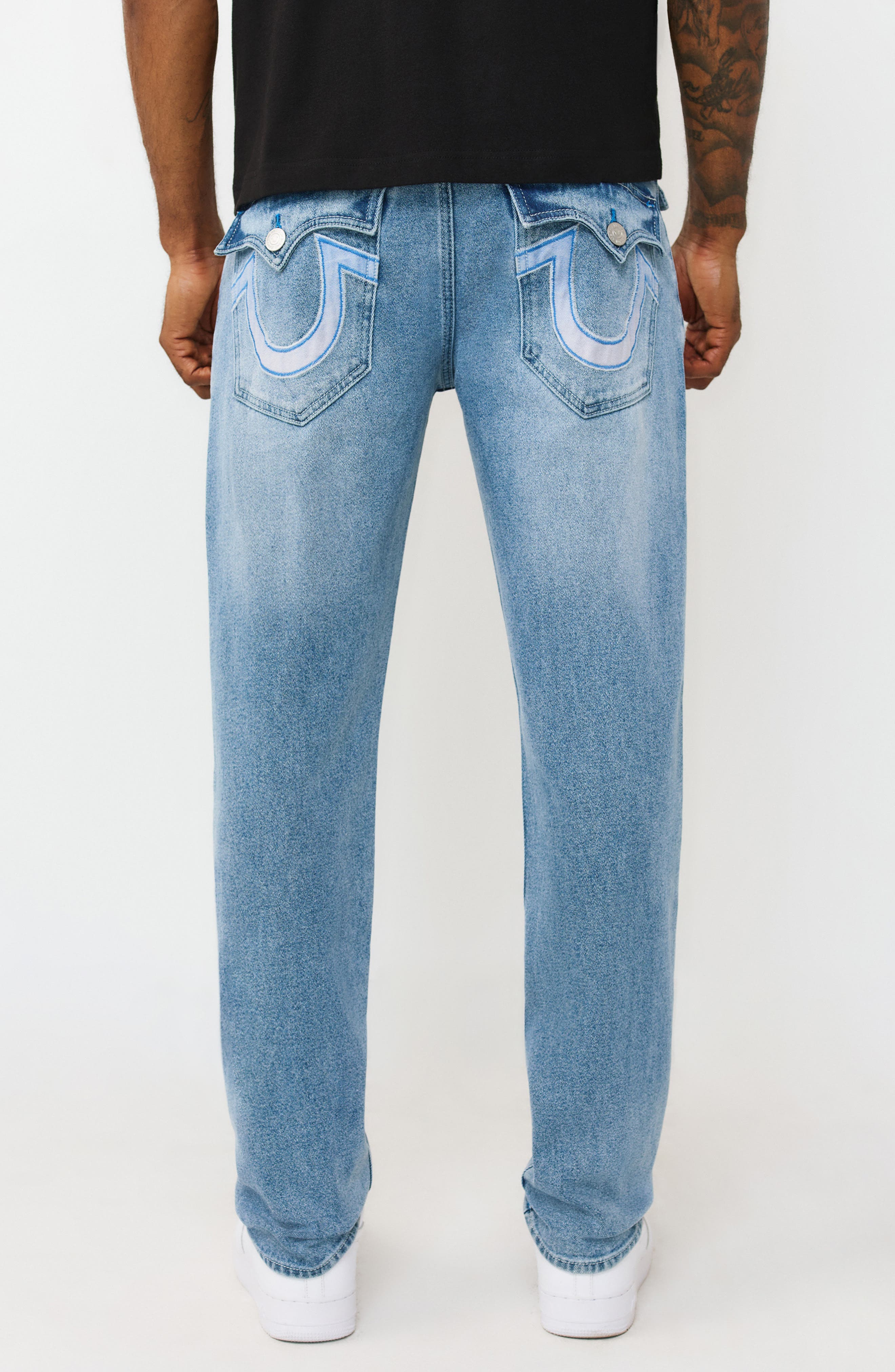 USA TRUE RELIGION#803 ダメージジーンズ ライトブルー TRUE RELIGION 