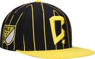 Mitchell & Ness Men's Mitchell & Ness Black Columbus Crew Team Pin Snapback Hat