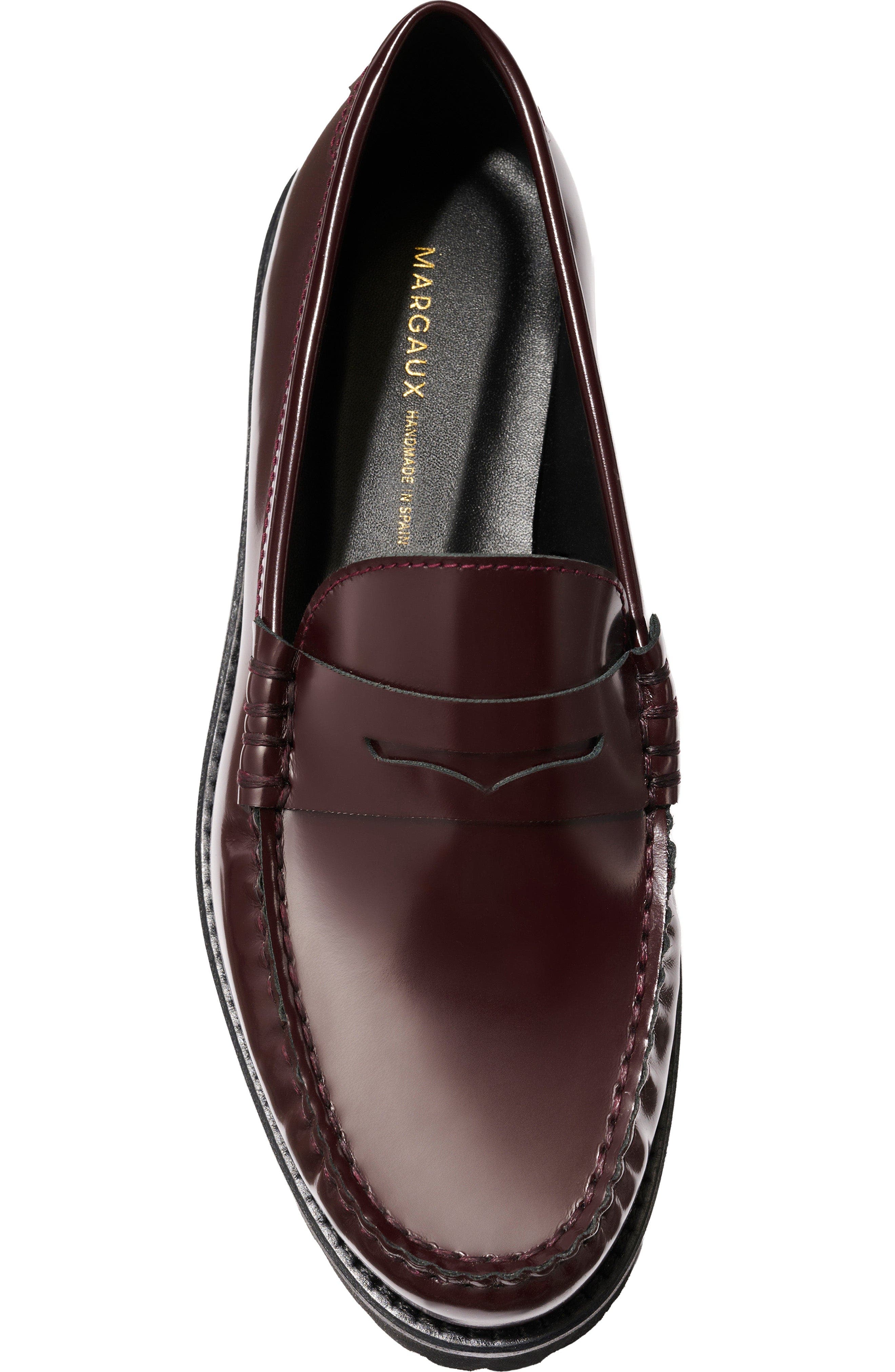 The Louisa Loafer, Alternate, color, Burgundy Calf