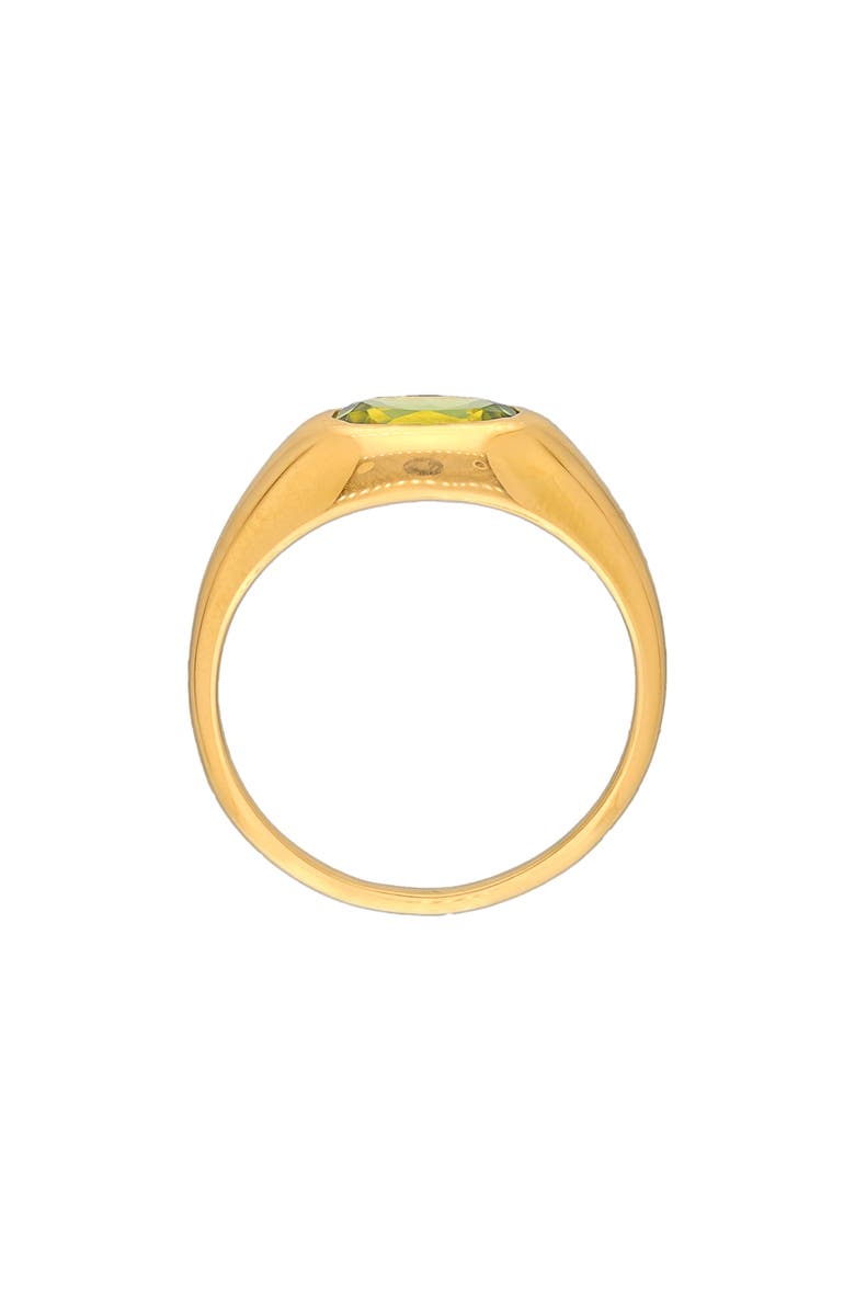 YS GEMS Bezel Set Peridot Ring, Alternate, color, Green
