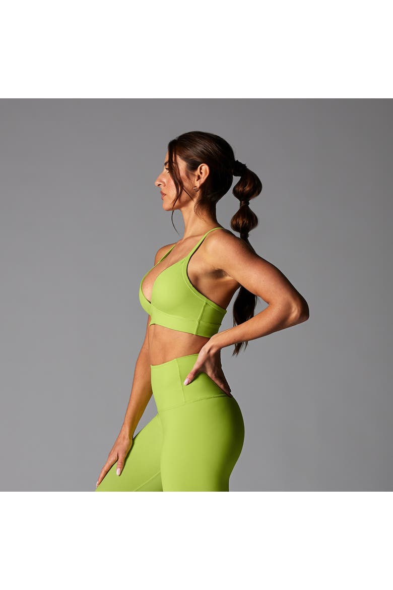 Adjustable Studio Bra, Alternate, color, LIME