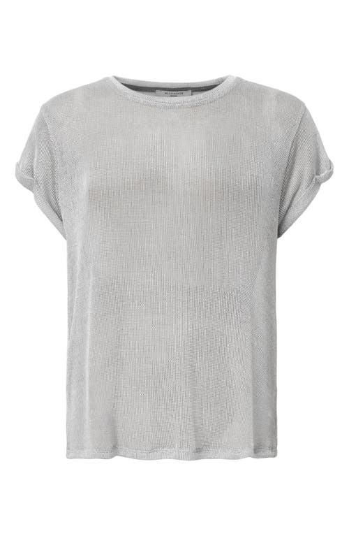 Allsaints Thea Sparkle Sheer Mesh Top