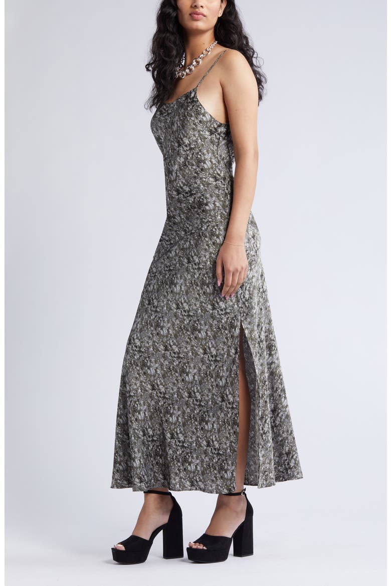 Satin Slipdress, Alternate, color, BLACK OLIVE ACRYLIC TEXTURE
