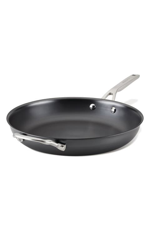 Nitro Carbon Steel 12-Inch Fry Pan with Helper Handle