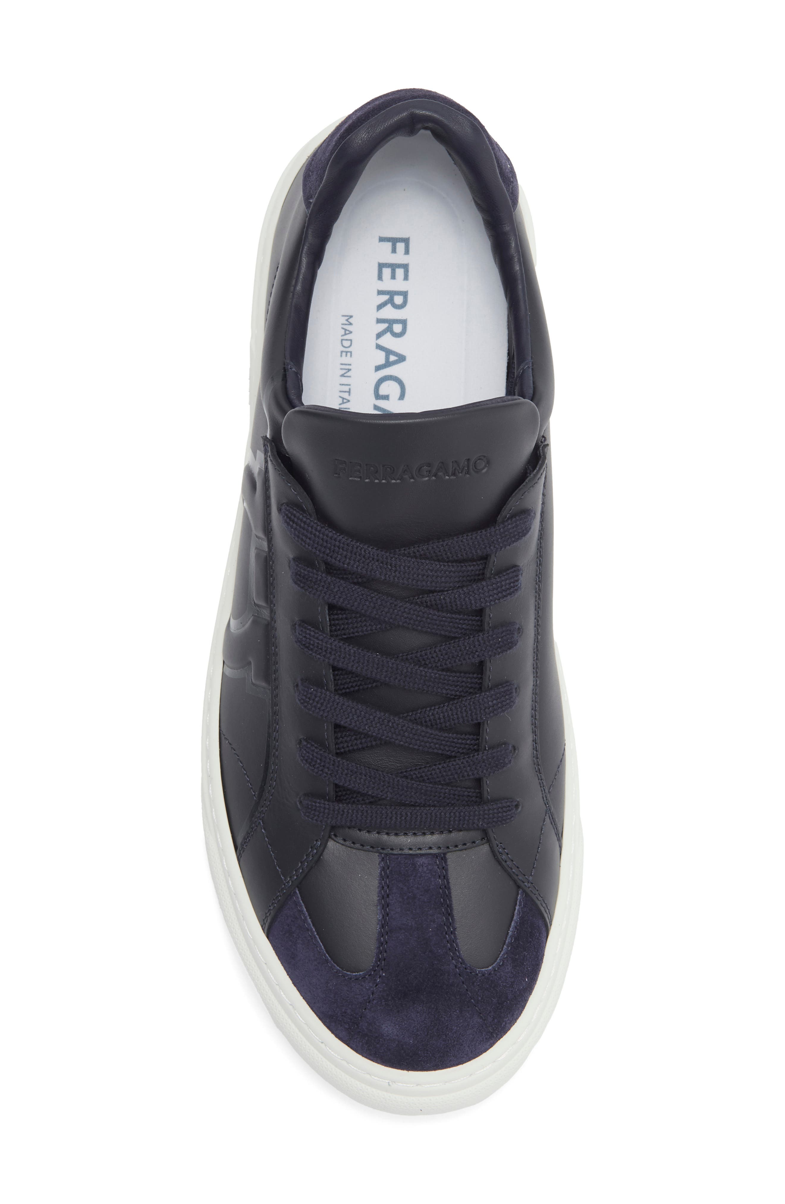 Thor Gancio Embossed Low Top Sneaker, Alternate, color, NAVY MIDNIGHT AL CAMPIONE