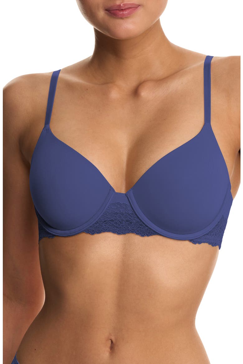 Beyond Perfect Lace Underwire T-Shirt Bra, Main, color, INK