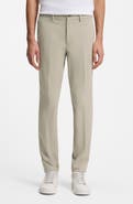 BOSS Kaiton Slim Fit Flat Front Stretch Cotton Blend Dress Pants