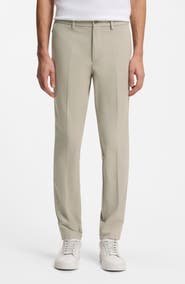 BOSS Kaiton Slim Fit Flat Front Stretch Cotton Blend Dress Pants