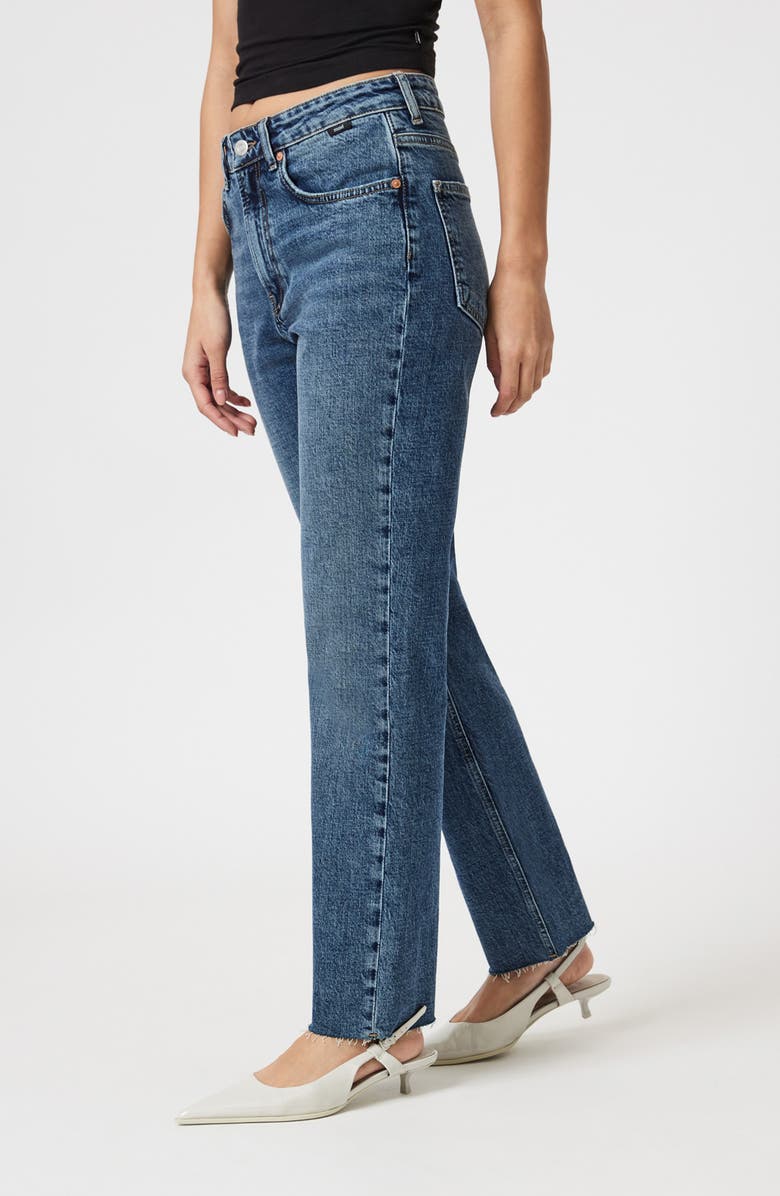 Mavi Jeans New York Straight Leg Jeans, Alternate, color, Dark Used Classic Blue