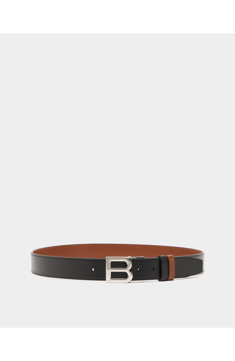 Bally B Logo Adjustable And Reversible Belt in Leather, Main, color, Multi