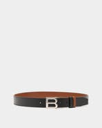 Bally B Logo Adjustable And Reversible Belt in Leather