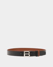Bally B Logo Adjustable And Reversible Belt in Leather