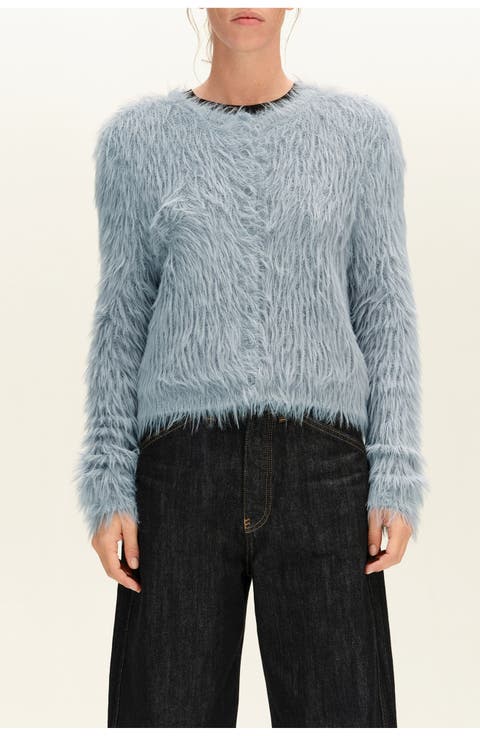 Straight Cardigan From Fur