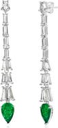 SUZY LEVIAN Gala Cubic Zirconia Linear Drop Earrings