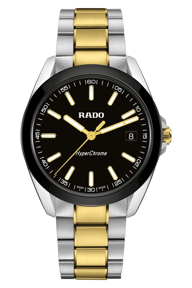 HyperChrome Bracelet Watch, 41.5mm, Main, color, BLACK